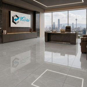 80×80 با رگه‌های محو و لعاب درخشان محصول کارخانه کاشی دی