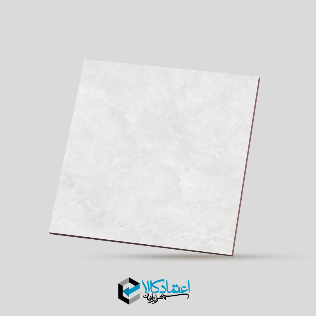 بافت سرامیک لارا پارسیان سرام 80×80 با لعاب مات، بدنه خاک سفید و طرح سنگ روشن