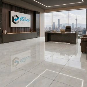 نمای اجرایی سرامیک روبیکس در طراحی دکوراسیون داخلی سالن نشیمن