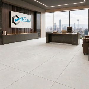 اجرای سرامیک آراکو طوسی روشن در فضای واقعی