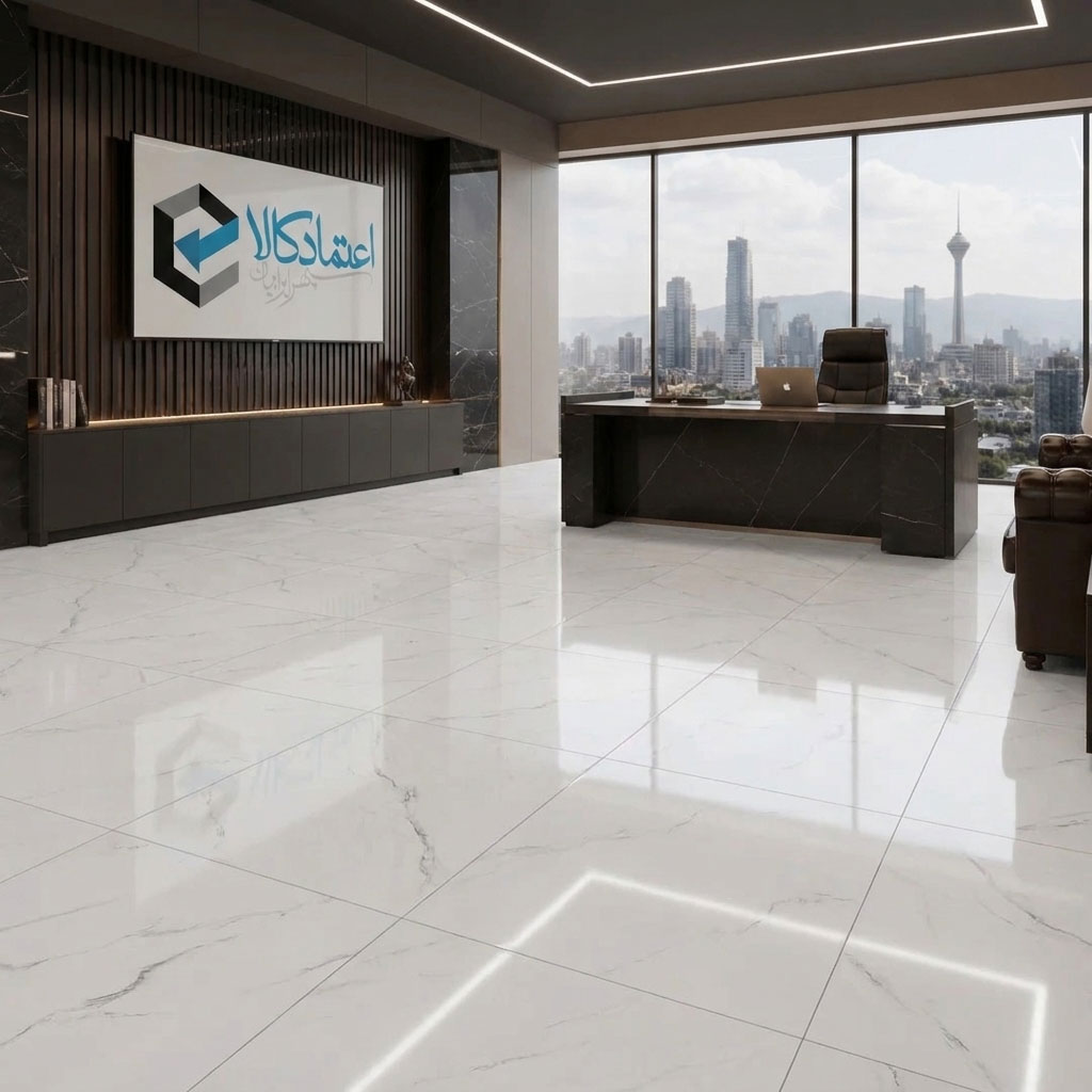 رندر اجرایی سرامیک ایساتیس ۱۰۰×۱۰۰ پرشین
